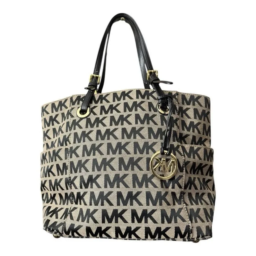 Michael Kors Signature Jacquard Tote Handbag